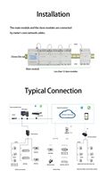 Acrel ADF400L-4S Compteur d'énergie électrique multi-circuits à accès direct sur rail DIN, 4 canaux, 3 phases, 3*10(80)A, fonctionnalités optionnelles