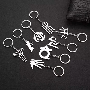 Customized Sports Stainless Titanium Steel Metal Keychain Creative Customization Advertising Key Accessories Gifts Metal Crafts