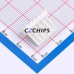 XD-2510-6AW Wire-to-Board Pin Header Bent Lead Through Hole,P=2.54mm Connector 1x6P 2.54mm Right Angle Insert 6P - Product Image 2