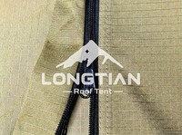 Carpa de Techo Rígida ABS con Apertura Lateral, Toldo de Poliéster 280G 420D, Impermeable y Resistente al Moho, para 2 Personas, RTT