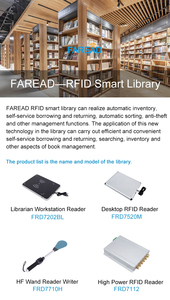 Hf/UHF Android kim loại sách Reader tag USB tự mượn trở lại <span class=keywords><strong>RFID</strong></span> máy cho thư viện nhân viên tự động hóa hệ thống quản lý - Product Image 3