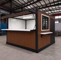 Cuisine mobile préfabriquée de 20 pieds ou 40 pieds pour restaurant, supermarché, café, bar, boutique, maison en conteneur maritime modulaire