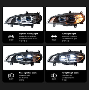 Kit de modernisation de phares <span class=keywords><strong>LED</strong></span> pour BMW X5 E70 2007-2013, avec feux de jour <span class=keywords><strong>LED</strong></span> Angel Eyes, Plug & Play - Product Image 3