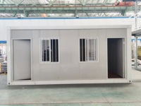 Maison conteneur préfabriquée portable de haute qualité, détachable, en acier, pour logement temporaire