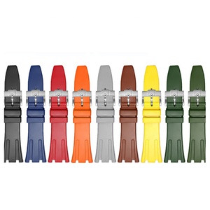 สายนาฬิกาซิลิโคนยางนิ่ม27มม. แบบสปอร์ตสายสำหรับออเดอมาร์ - Product Image 2
