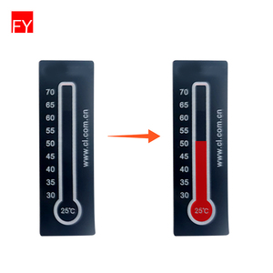 Sản Phẩm Mới Fy Nhiệt Không Đảo Ngược Thay Đổi Màu Sắc 75C Thời Tiết Nhiệt Kế Dán Bé Nhiệt Độ Sticker Nhãn - Product Image 2