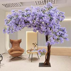Árbol de <span class=keywords><strong>Jacaranda</strong></span> Artificial Grande, Árbol Artificial, Vegetación Artificial, Decoración de Interiores para Bodas, Árbol de Flores de Cerezo - Product Image 4