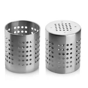 Stainless Steel <b>Chopstick</b> <b>Holder</b> Round Lattice Type Multipurpose Draining Rack For Kitchen Cutlery Storage Quick Dry Modern - Product Image 4