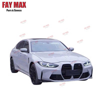 BMW 3 Serisi F30 için G80 M3 Stil Geniş Gövde Kiti, PP Plastik, Ön Arka Tampon, Yan Marşpiyeller Çamurluk Genişleticileri Dahil Tam Set