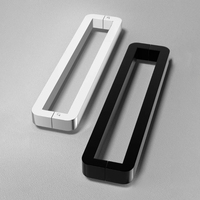 Poignée de porte Guidi moderne en acier inoxydable brossé pour chambre, salle de bain, bureau, immeuble, villa, hôtel