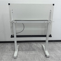 Muebles Escolares Ergonómicos, Escritorio Inteligente con Inclinación Ajustable, Mesa de Dibujo Plegable y Móvil con Resorte de Gas para Estudiantes