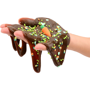 Hot Sale Farm Vegetable Theme Crystal Putty Non-Toxic DIY Brown Mud Poop Slime Making <b>Kit</b> for Kids - Product Image 6