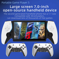 Consola de Videojuegos Portátil Project X Pocket Pro, Pantalla IPS de 4.3 Pulgadas, Compatible con Juegos Retro de PS1 y CPS2, Altavoces Estéreo Dobles