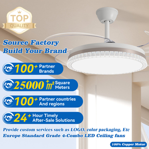 Ventilador de Techo con Luz <span class=keywords><strong>y</strong></span> Control Remoto, Motor DC sin Escobillas de Bajo Ruido, Aspas de ABS, Control Remoto, Ventilador de Techo LED con Luz - Product Image 1