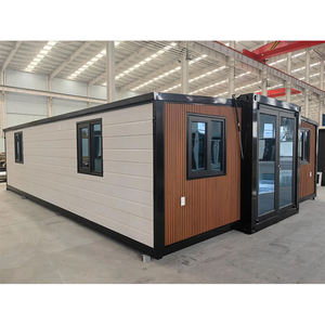 20 pies 40 pies 2 dormitorios prefabricado Modular plegable expandible casas pequeñas casa contenedor con Panel sándwich baño inodoro - Product Image 5