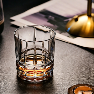 Vasos de <span class=keywords><strong>Whisky</strong></span> Transparentes con Grabado de Diamantes de Lujo, Vaso Old Fashioned para Bar, Vaso de <span class=keywords><strong>Whisky</strong></span> con Base Plana - Product Image 3