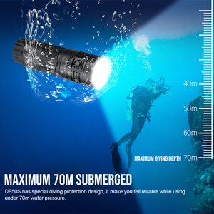 TrustFire DF50S 6500 Lumens Scuba Diving Torch Light Underwater 70 Meters Camera Photography Fill Light - Product Image 6