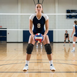 Genouillères <span class=keywords><strong>de</strong></span> protection en mousse épaisse résistantes aux chocs avec logo personnalisé pour le volleyball (vente en gros) - Product Image 5