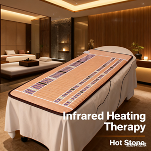 Pop Relax Spa Salone soins sains pierre chaude soulager la douleur tapis d'améthyste coussins chauffants infrarouges matelas <span class=keywords><strong>de</strong></span> <span class=keywords><strong>Massage</strong></span> <span class=keywords><strong>de</strong></span> lit <span class=keywords><strong>de</strong></span> thérapie en cristal - Product Image 2