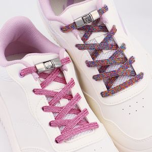 Chaîne de baskets plate personnalisée de haute qualité pour ensemble de lacet élastique imprimé paresseux pour lacet mode impression personnalisée - Product Image 2