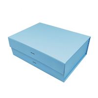 Caja de Regalo Plegable con Tapa Magnética, Caja de Embalaje de Regalo Plegable de Gran Tamaño y Panel Plano, Caja Plegable Personalizada