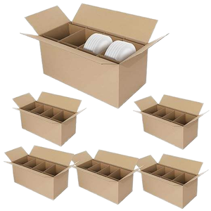 Boîte d'emballage pour produits ménagers avec logo personnalisé, carton d'expédition robuste en carton ondulé, recyclable, écologique, boîte de rangement et de déménagement - Product Image 1