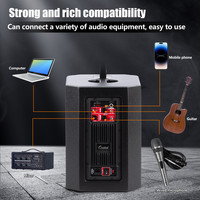Enceinte colonne professionnelle d'extérieur HYANKA S-1503 15 pouces, puissance maximale 2000W, amplificateur D intégré et fonction DSP