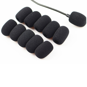 Pabrik Harga Rendah OEM Mikrofon Mini Headset Kaca Depan Busa Mic Penutup Mikrofon
