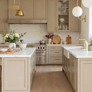 Armario de <span class=keywords><strong>cocina</strong></span> de madera personalizado cómodo <span class=keywords><strong>Cocina</strong></span> moderna - Product Image 1