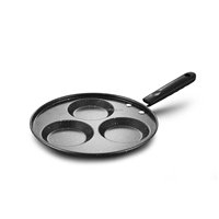 Poêle à frire moderne en acier au carbone antiadhésif pour steak de bœuf et œufs, 3 ou 4 tasses, cuisine à domicile