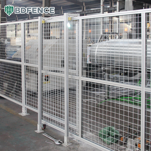 Clôture de sécurité mobile en profilé d'aluminium anodisé pour atelier, équipement de clôture industrielle épaissie sur mesure, clôtures d'isolation de zone - Product Image 2