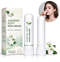 Inhalateur nasal doux OEM Gardenia, portable, parfum floral, aromathérapie, bâtonnet nasal, rafraîchissement doux, inhalateur nasal aux huiles essentielles