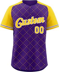 Camiseta aerodinámica de fútbol, camiseta de béisbol, camiseta de los años 90, camisetas deportivas con botones de Hip Hop, número de nombre cosido personalizado para hombres - Product Image 2