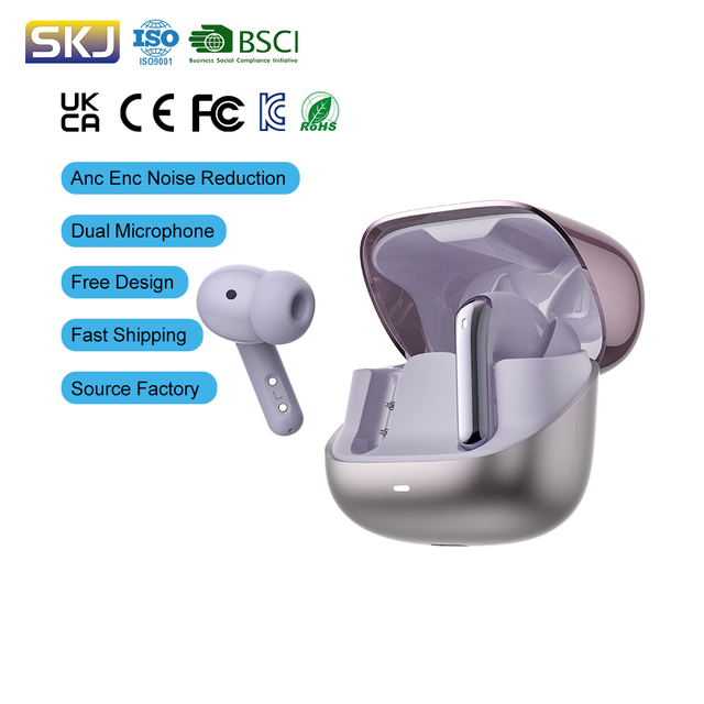 Wireless Bluetooth 5.3 TWS Earphone ANC ENC Noise Cancelling Earbuds Dual Mic Sports Headphones In-Ear Gaming Earbuds
