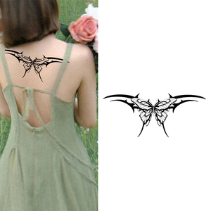 ที่กําหนดเองINSยอดนิยมผีเสื้อ<span class=keywords><strong>สัก</strong></span>สติกเกอร์เซ็กซี่tatooกลับร่างกายผู้หญิงสาวรอย<span class=keywords><strong>สัก</strong></span>ชั่วคราว - Product Image 1
