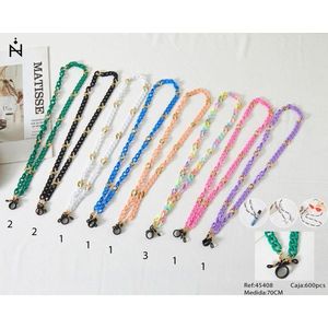 โซ่พลาสติกล็อคสามห่วง 70 ซม. สำหรับชิ้นส่วนแว่นตา - Product Image 1