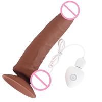 Vibrador de Silicona Suave y Largo Aphrodisia con 20 Funciones, Dildo Realista, Recargable por USB, Impermeable, Control Remoto Extraíble, para Adultos
