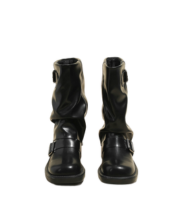 Fabricant personnalisé automne hiver nouvelle arrivée <span class=keywords><strong>bottes</strong></span> de cowboy mi-mollet occidentales imperméables à semelle épaisse pour femmes tige large B - Product Image 4