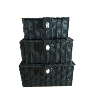 Panier de rangement en résine PP blanc bon marché en gros panier en plastique - Product Image 5