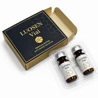 Boîtes rigides écologiques holographiques personnalisées pour flacons de peptides de 2 ml et 3 ml avec plateau en plastique