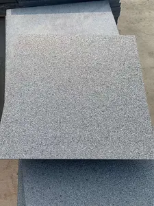 Shandong'dan yeni koyu gri granit G654, kesilmiş fayanslardan