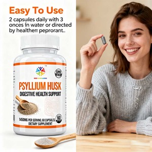 Label pribadi kapsul sekam <span class=keywords><strong>Psyllium</strong></span> Gut & usus mendukung suplemen mendorong kesehatan pencernaan & teratur OEM kapsul psylilum - Product Image 4