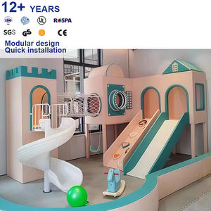 Equipo de Juegos para Interiores, Parque de Diversiones Infantil Interior Suave, Área de Juegos Multifuncional, Conjunto de Equipos de Juego Suaves para Interiores - Product Image 1