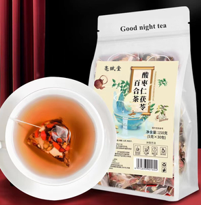Té Herbal Natural para <span class=keywords><strong>Dormir</strong></span> Profundamente con Semillas <span class=keywords><strong>de</strong></span> Jujube, Poria, Lirio y Canela para el Bienestar Holístico, en Bolsitas, Paquete a Granel - Product Image 6