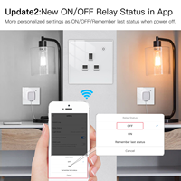 Enchufe de Pared Inteligente WiFi Zigbee LangYeao, Estándar del Reino Unido, 16A 3000W con Monitoreo de Energía, Compatible con Tuya, Alexa y Google Home