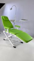 Fauteuil dentaire mobile pliable économique C011 C016L, unité dentaire portable avec tabouret en option, cadre en acier inoxydable pour clinique et urgences