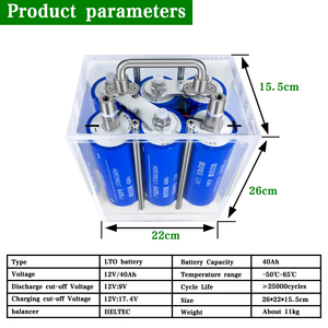Bộ pin Yinlong 12V 30A/35A/40A/45Ah <span class=keywords><strong>LTO</strong></span>, công suất cao 400A, Lithium Titanate 6S1P 13.8V 40Ah, dùng cho khởi động xe hơi và âm thanh xe hơi - Product Image 5