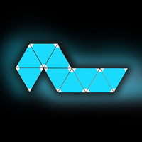 Lampe Murale Triangulaire Intelligente à Panneau LED WIFI, Kit de Décoration de Jeu d'Atmosphère RVB, Lumière de Décoration Créative de Fête