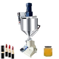 Remplisseur semi-automatique de trémie A02 volumétrique alimentaire miel beurre d'arachide pâte de chocolat chauffage mélange Machine de remplissage pneumatique