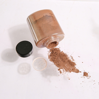 Bronceador de etiqueta privada OEM para mujer, mate, el mejor Mineral vegano, maquillaje negro, polvo de ajuste suelto, 45g